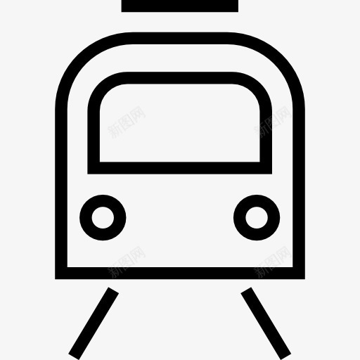 地铁轨道交通标志前面的概述图标png_新图网 https://ixintu.com 地铁 正面视图 火车 运输 运输前 铁路