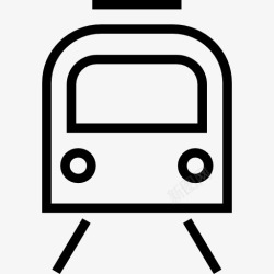 运输前地铁轨道交通标志前面的概述图标高清图片