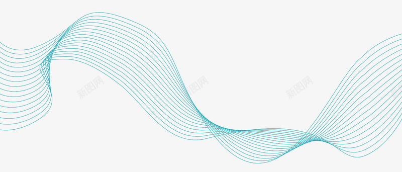 蓝色优雅线条png免抠素材_新图网 https://ixintu.com 优雅 线条 蓝色 设计