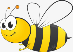 黄黑相间蜜蜂卡通蜜蜂高清图片