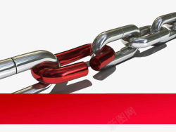 锁链系列红色锁链系列PPT背景高清图片
