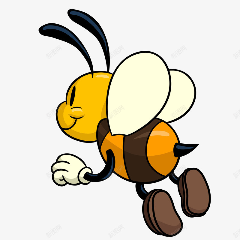 卡通蜜蜂矢量图eps免抠素材_新图网 https://ixintu.com 动物 动物插画 卡通 卡通动物 可爱动物 小动物 蜜蜂 矢量图