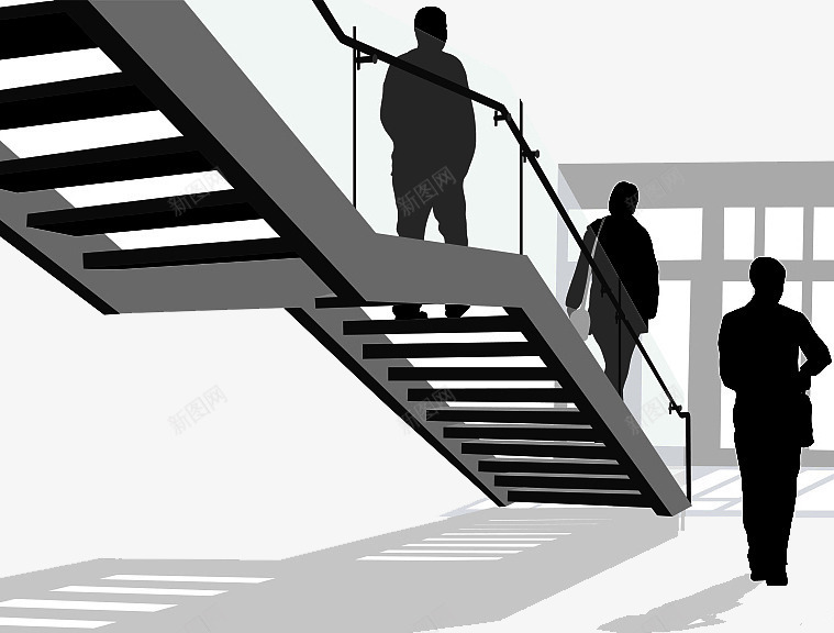 钢板楼梯间剪影png免抠素材_新图网 https://ixintu.com 不锈钢板 人物剪影 室内 楼梯 楼梯上的人 楼梯间 走楼梯 钢板楼梯间