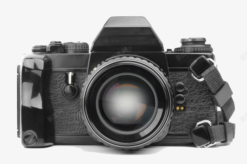 简约款相机png免抠素材_新图网 https://ixintu.com 复古照相机 摄影 摆件 有质感 装饰 镜头 黑色