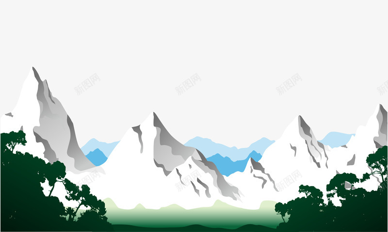 几何雪山矢量图ai免抠素材_新图网 https://ixintu.com 几何雪山 卡通雪山 矢量雪山 雪山 矢量图