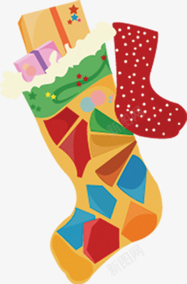 圣诞原创袜子创意png免抠素材_新图网 https://ixintu.com 创意 原创 圣诞 袜子