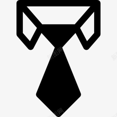 短领带图标图标