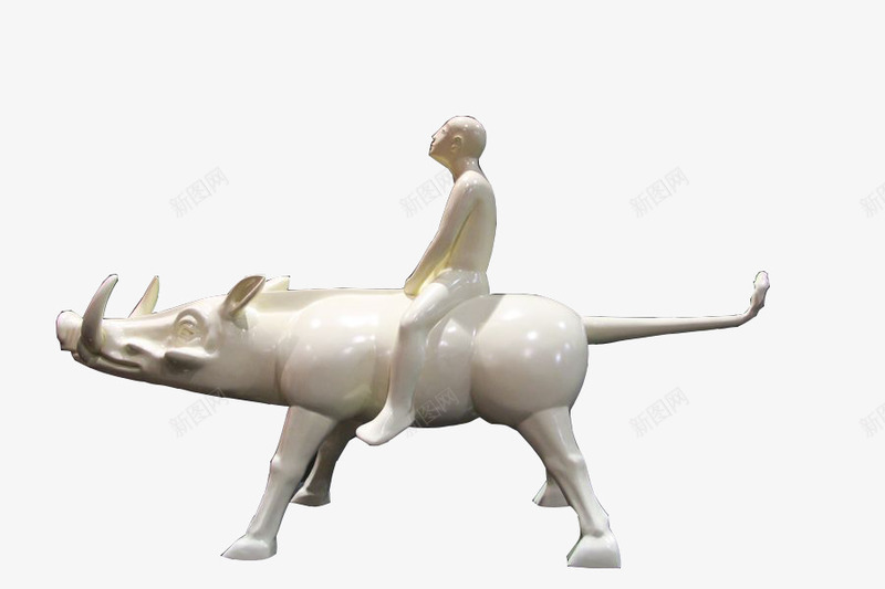 放牛的孩子png免抠素材_新图网 https://ixintu.com 摆件 放牛 牧童 艺术品