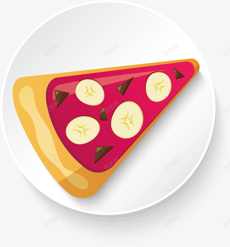 手绘美味披萨png免抠素材_新图网 https://ixintu.com 创意 卡通 可爱 彩色图 手绘图 披萨 简单