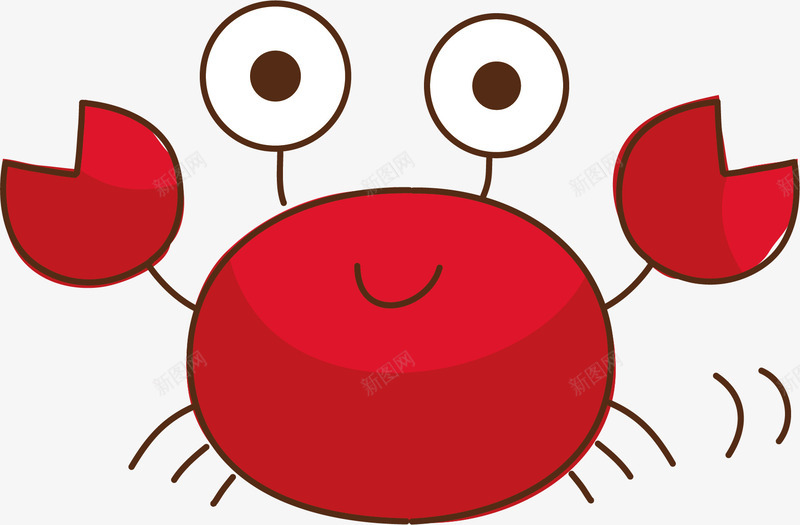螃蟹png免抠素材_新图网 https://ixintu.com 卡通螃蟹 手绘螃蟹 螃蟹