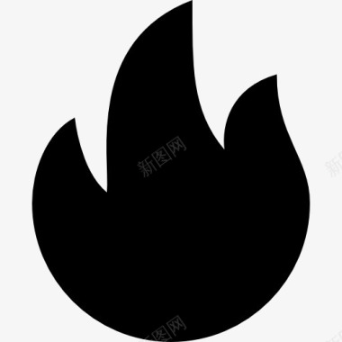 热或燃烧界面符号图标图标
