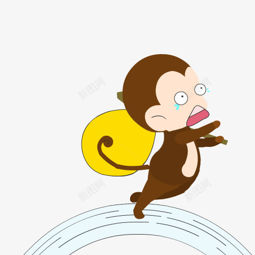 创意小猴子png免抠素材_新图网 https://ixintu.com 人物 人物插画 卡通人物 小猴子 插画 猴子