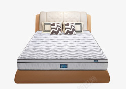 椰棕实拍家具床上的床垫高清图片