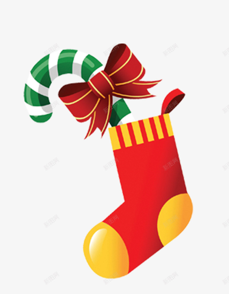 圣诞节礼物袜子png免抠素材_新图网 https://ixintu.com 圣诞节伞把素材 圣诞节礼物高清素材 圣诞节素材 节日装饰