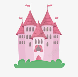 公主系城堡矢量图高清图片