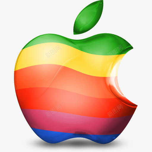 眩彩苹果品牌logo图标png_新图网 https://ixintu.com logo 品牌 图标 苹果
