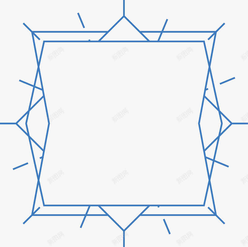 简约线条样式边框纹理png免抠素材_新图网 https://ixintu.com 几何样式 几何线条 图案 线条 线条样式 线条纹理