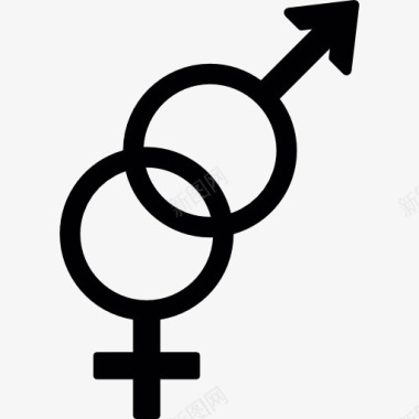 男性和女性的象征图标图标