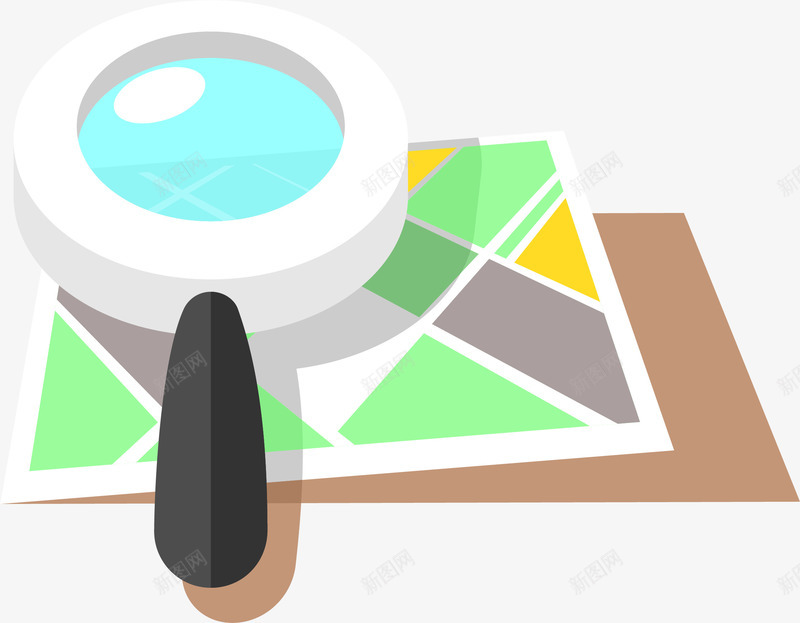 地图搜索矢量图ai免抠素材_新图网 https://ixintu.com map 地图 搜索 放大镜 源文件 矢量图