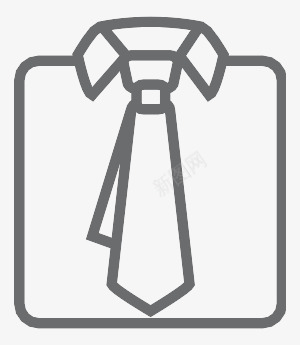 衬衫领带Outlineicons图标png_新图网 https://ixintu.com Shirt tie 衬衫 领带