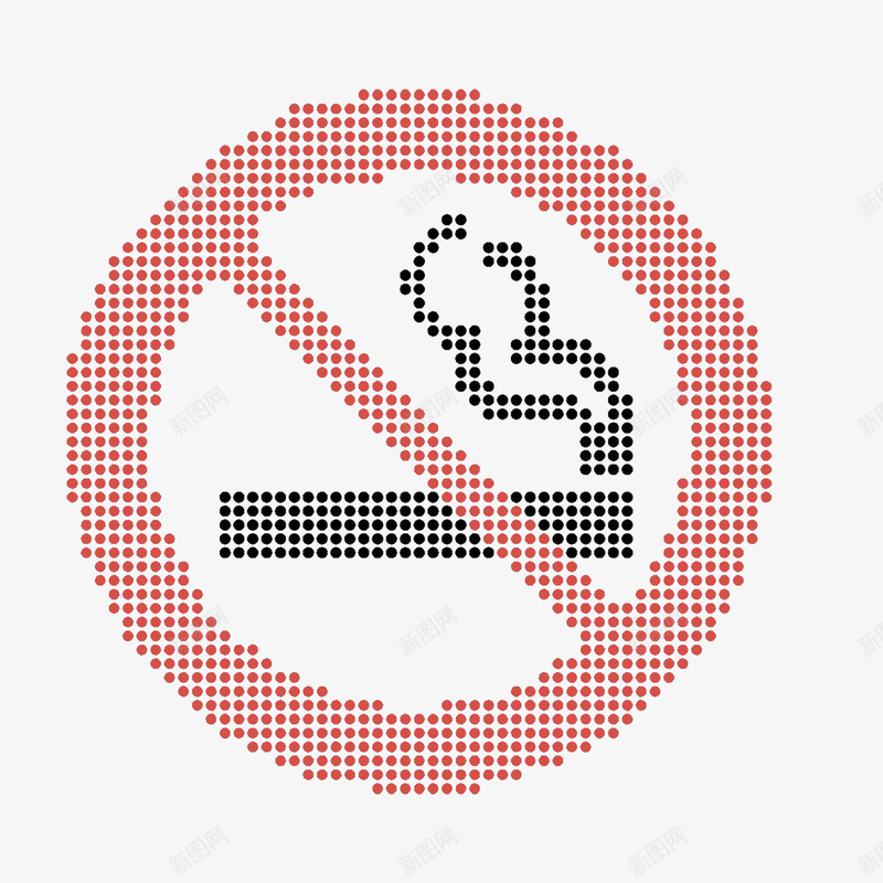 卡通禁烟标志图标png_新图网 https://ixintu.com MG动画 logo logo在线生成 nosmoking ppt 戒烟 戒烟标志 扁平化 禁止吸烟