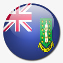 virgin英国的处女岛国旗国圆形世界旗高清图片