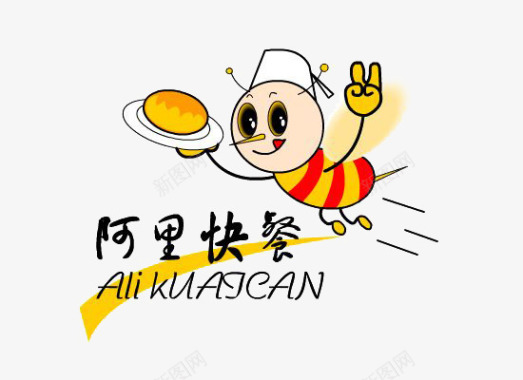 阿里快餐小蜜蜂logo图标图标