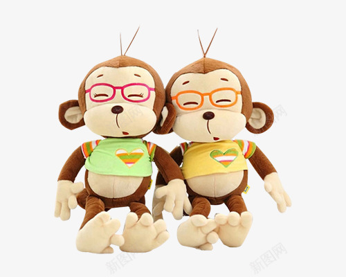 玩具png免抠素材_新图网 https://ixintu.com 毛绒玩具 猴子
