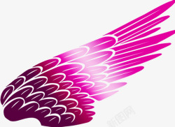 粉色展翼样式宣传海报素材