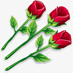 三只红玫瑰图标png_新图网 https://ixintu.com 三只 图标 红玫瑰