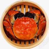 螃蟹png免抠素材_新图网 https://ixintu.com 动物 蒸笼 螃蟹 蟹膏 食物