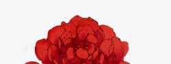 水彩玫瑰花红色玫瑰花植物素材