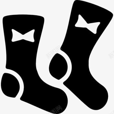 袜子与Ribbons图标图标