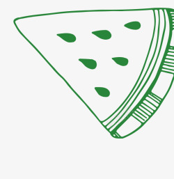 绿色披萨素材