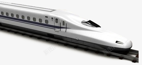 白色高速列车png免抠素材_新图网 https://ixintu.com 火车 白火车 白色高速列车 高速列车 高铁 高铁车