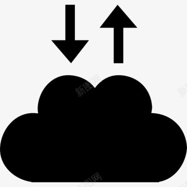 云交换接口符号向上和向下箭头图标图标