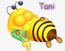 卡通小蜜蜂素材