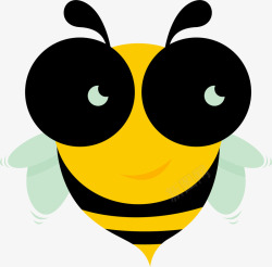蜜蜂蜂毒大眼睛蜂毒矢量图高清图片