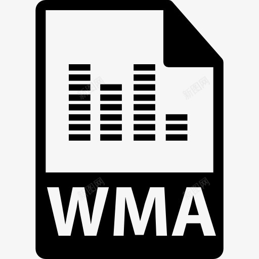 WMA文件格式符号图标png_新图网 https://ixintu.com WMA文件格式 文件 文件格式 格式 界面 符号