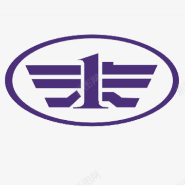 简约汽车宣传一汽大众标签logo图标图标