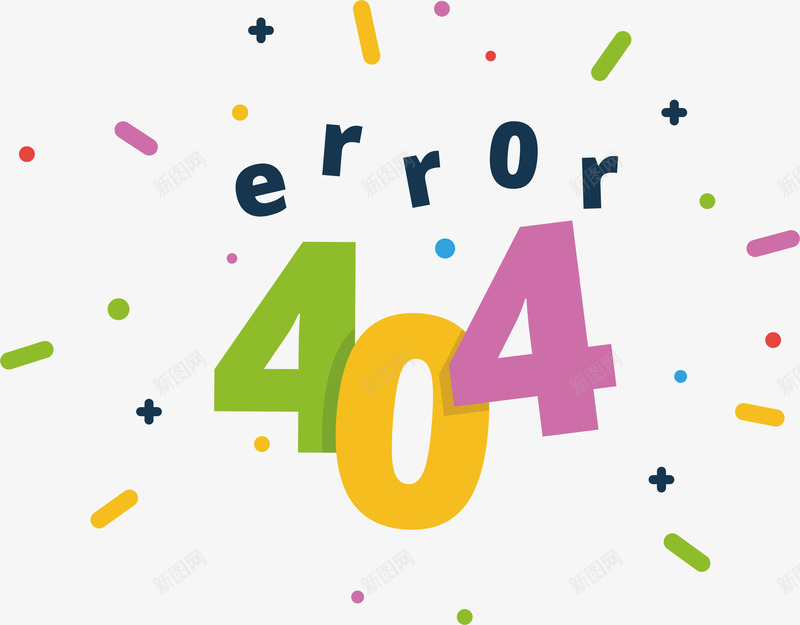 彩色清新404网页错误的矢量图ai免抠素材_新图网 https://ixintu.com 404 卡通 可爱 彩色 搜寻 搜索 清新 清新404网页 漂流 网页错误 设计 错误矢量 矢量图