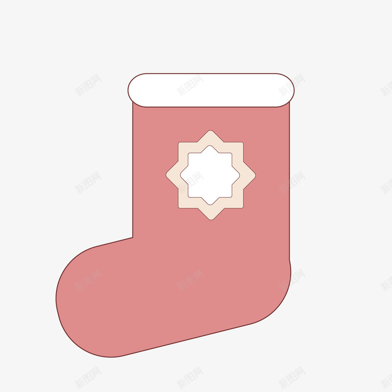 红色袜子可爱图标png_新图网 https://ixintu.com 保暖 创意简单 卡通 可爱 图标 圣诞 红色袜子