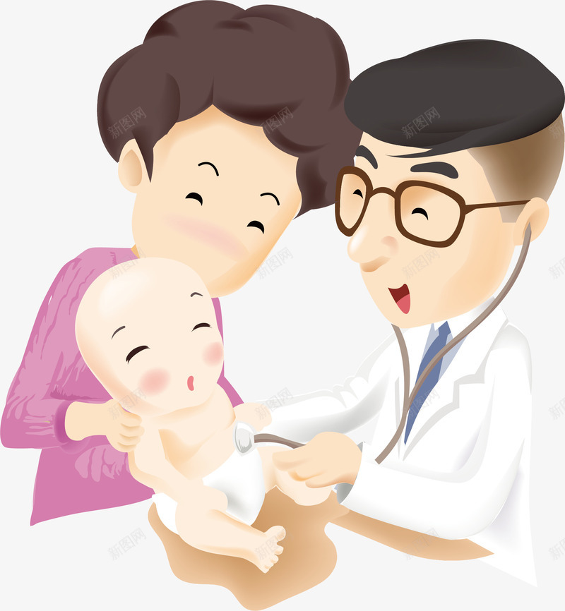 婴儿元素png免抠素材_新图网 https://ixintu.com png 元素 卡通 母亲 诊疗 远程医疗