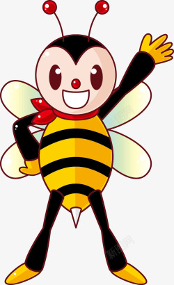 放大版蜜蜂卡通小蜜蜂高清图片