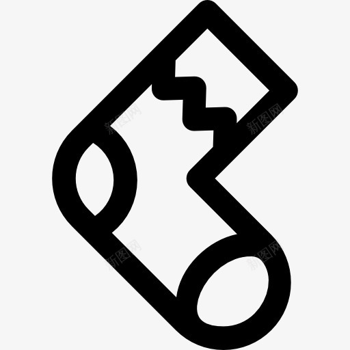 袜子图标png_新图网 https://ixintu.com 冬季服装 圣诞节 时尚