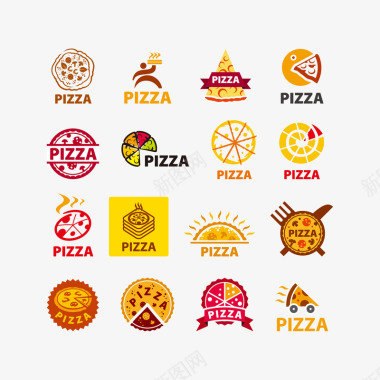 披萨LOGO标志装饰图标图标