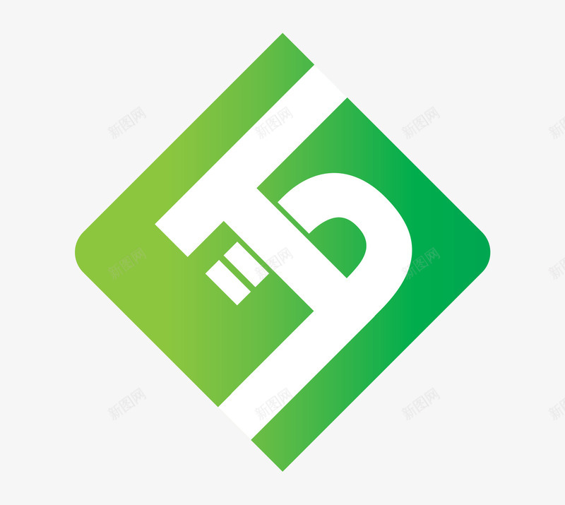 绿色渐变logo图标png_新图网 https://ixintu.com logo设计 渐变 渐变logo 渐变应用 渐变样式 绿色logo 绿色logo设计 绿色渐变