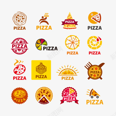 食物披萨LOGO标志图标图标