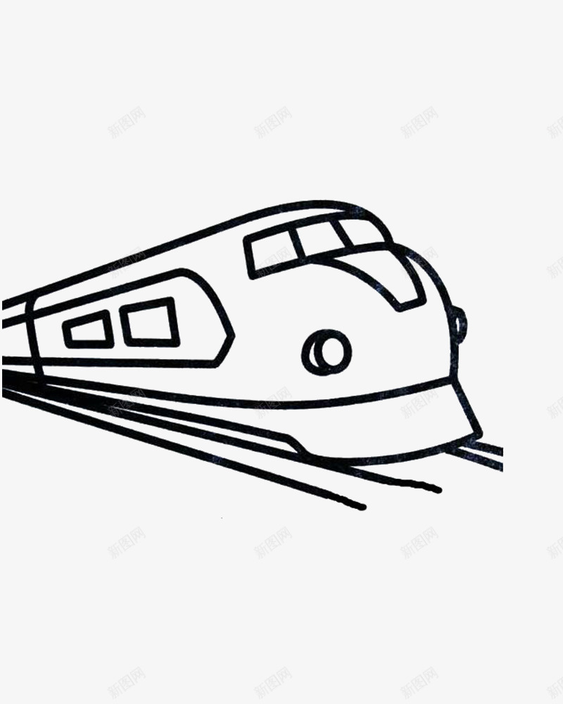 抠图材料图标png_新图网 https://ixintu.com 手绘 抠图 抠图材料 火车 简笔画 铅笔画