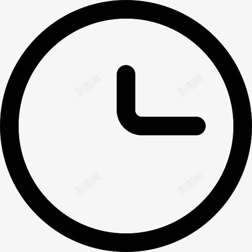 时钟圆形轮廓图标png_新图网 https://ixintu.com 圆 圆形 小时 接口 时钟 时间 概述 通用接口